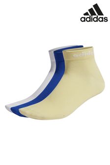 adidas Yellow Non-Cushioned Ankle Socks Three Pack (M89444) | ₪ 42