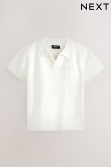 White Short Sleeve Trophy Neck Polo Shirt (3mths-7yrs) (M89500) | €14 - €17