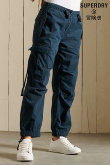 Superdry Blue Organic Cotton Parachute Grip Pants (M89542) | €69