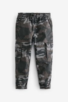 Grey Camo Loose Fit Cargo Trousers (3-16yrs) (M89576) | €20 - €26