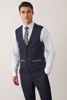 Navy Pinstripe Suit: Waistcoat (M89951) | €27