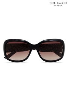 Ted Baker Black Rectangular Womens Sunglasses with Deep Temples (M89986) | €99
