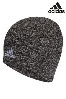adidas Black Melange Beanie Hat (M90103) | $26