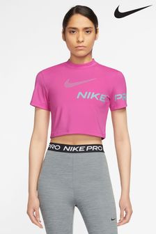 Nike Purple Dri-FIT Short Sleeve Cropped Graphic Top (M90257) | €20