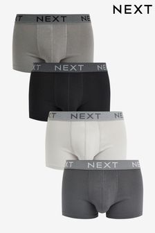 Mixed Grey 4 pack Hipster Boxers (M90577) | €28