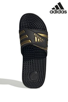 adidas Black Adissage Slides (M90732) | $61