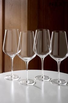 Set Of 4 Clear Belgravia Crystal Wine Glasses (M91051) | NT$790