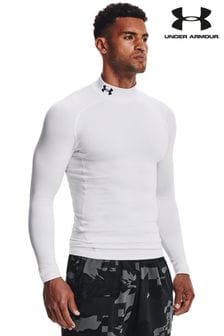 Biały - Under Armour Cold Gear Base Layer T-shirt (M91223) | 315 zł