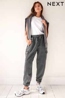 Серый - Выбеленные спортивные брюки карго в стиле милитари (M91275) | €14