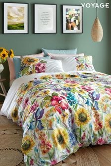 Voyage Summer Yellow Sunflower Cotton Sateen Duvet Cover and Pillowcase Set (M91419) | TRY 1.477 - TRY 2.676