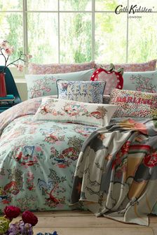 Cath Kidston Mid Blue Painted Kingdom Duvet Cover and Pillowcase Set (M91430) | $68 - $129