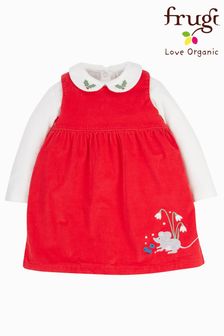 Frugi Red Organic Festive Friends Outfit Set (M91476) | €51 - €53