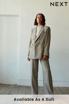 Нейтральный - Широкие брюки в строгом стиле с узором "в елочку" Rochelle Humes (M91538) | €46