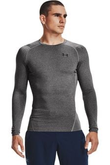 Under Armour Grey HeatGear Fitted Long Sleeve Base Layer T-Shirt (M91590) | kr389