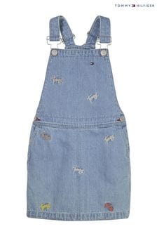 Niebieska sukienka na szelkach Tommy Hilfiger Critter (M91638) | 210 zł - 240 zł