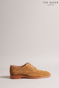 Ted Baker Natural Ammais Formal Suede Brogue Shoes (M91748) | OMR57