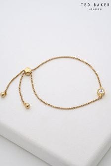 Doré - Ted Baker Sarsaa: bracelet réglable à cordon de serrage en cristal doré pour femme (M91752) | €35