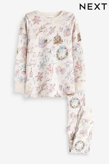 Putty Cream Fairy Christmas Character Print Long Sleeve Pyjamas (9mths-16yrs) (M91802) | $16 - $27