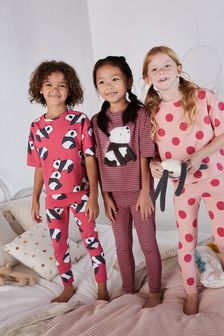 Panda, pink - Panda-Pyjamas mit Leggings, 3er-Pack, rosa (3-16yrs) (M91818) | 45 € - 55 €