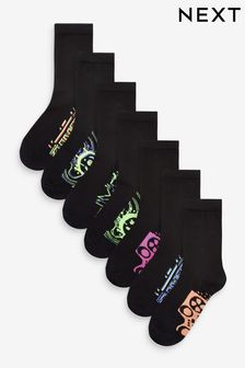 Black 7 Pack Cotton Rich Socks (M91940) | KRW18,100 - KRW22,400
