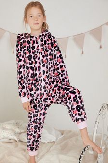 Pink Animal Fleece All-In-One (1.5-16yrs) (M92076) | €21 - €34