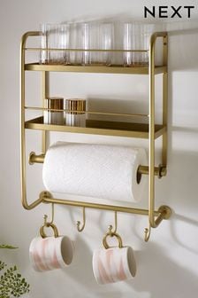 Gold Valencia Kitchen Wall Storage