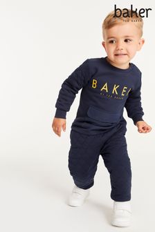Baker by Ted Baker Navy Sweater And Joggers Set (M93438) | SGD 49 - SGD 54