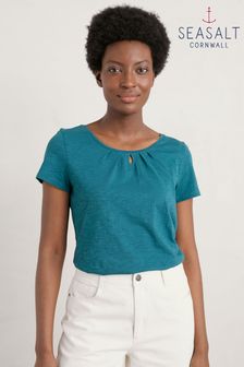 Seasalt Cornwall Blue Appletree Short Sleeve Top (M93496) | 42 €