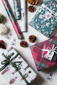 Set of 3 Folk Nutcracker Christmas Wrapping Papers With Accessories (M93950) | 10 €