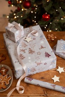 Natural Gingerbread 10 Metre Christmas Wrapping Paper (M93952) | €7.50