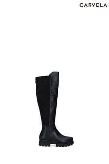 Carvela Comfort Black Run 50/50 Knee Boots (M94027) | $603