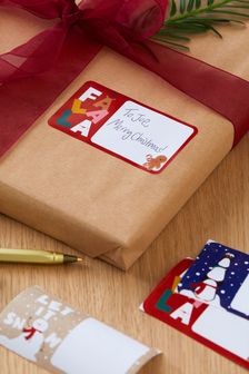 100 pezzi di Natale Personaggio Adesivo Gift Tags (M94047) | €5