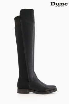 Dune London Black Tropic Over The Knee Stretch Boots