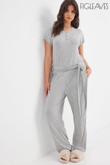 Figleaves Grey Supersoft Rib Jumpsuit (M94483) | €13