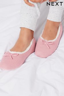 Pink Waffle Ballerina Slippers (M94492) | €13