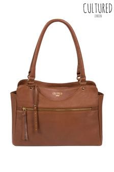 Cultured London Shadwell Leather Handbag (M94834) | LEI 352