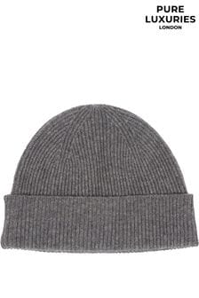Pure Luxuries London Grizedale Cashmere & Merino Wool Beanie Hat (M94841) | ₪ 182