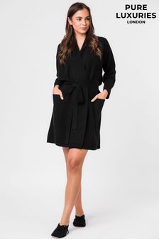 Pure Luxuries London Hallbeck Cashmere & Merino Wool Dressing Gown (M94865) | 1,052 SAR