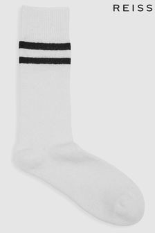 Reiss Cream Alcott Merino Blend Socks (M95251) | ₪ 101