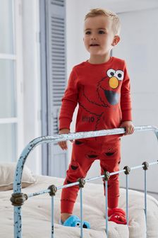 Sesame Street Red/Green 3 Pack Snuggle Pyjamas (9mths-12yrs) (M95330) | TRY 920 - TRY 1.082