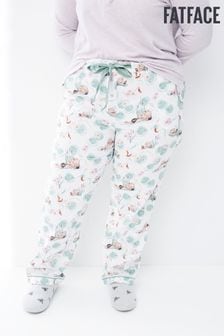 Бежевые пижамные брюки с принтом лилий FatFace Eva (M95381) | €41