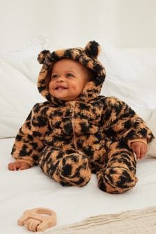 Myleene Klass Baby Brown Animal Cosy Pramsuit (M95615) | 46 € - 48 €