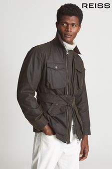 Reiss Wax Private White V.c. Waxed Jacket (M95646) | 5,724 د.إ