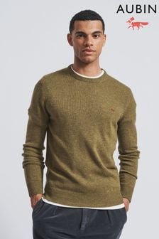 Rjav pulover iz merino volne z okroglim ovratnikom Aubin Westbourne (M95698) | €45