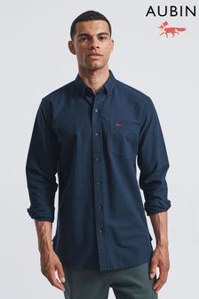 Aubin Navy Blue Aldridge Oxford Button Down Shirt (M95801) | 121 €