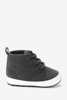Black Pram Lace-Up Boots (0-24mths) (M96205) | 12 €