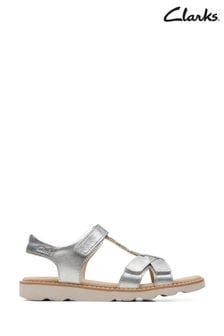 Clarks on sale silver sandals