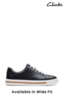 Clarks Black/white Standard Fit (F) Leather Un Maui Lace Shoes (M96984) | €125