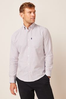 Red/Blue Check Regular Fit Single Cuff Easy Iron Button Down Oxford Shirt (M97033) | 28 €