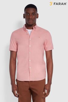Розовая рубашка с коротким рукавом Farah Brewer (M97034) | €22